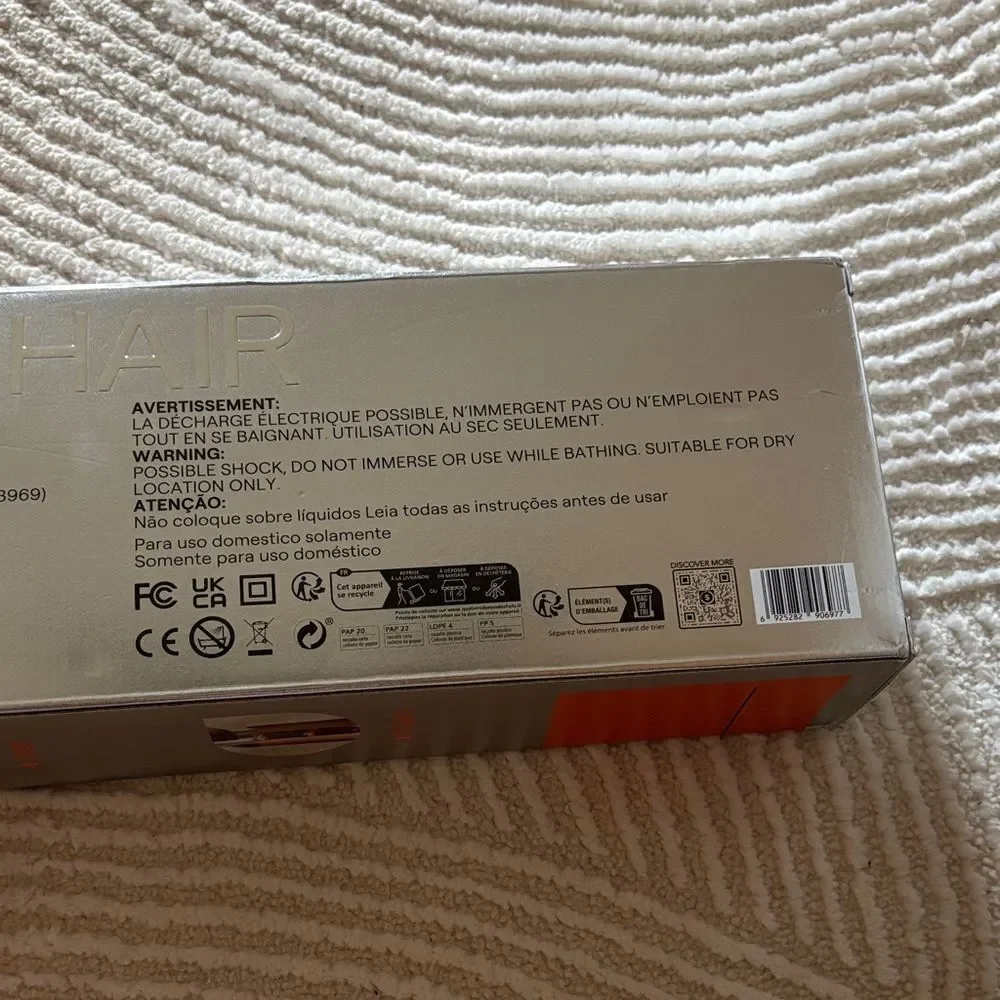 Glam Hair Automatic Curling Iron - Silver and Orange